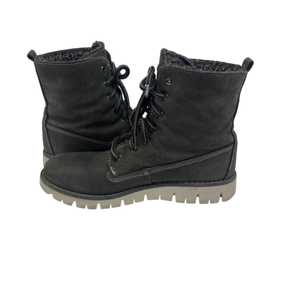 Primigi Boots Womens US:8  lace Up Grey Nubuck Leather Lightweight Hiking